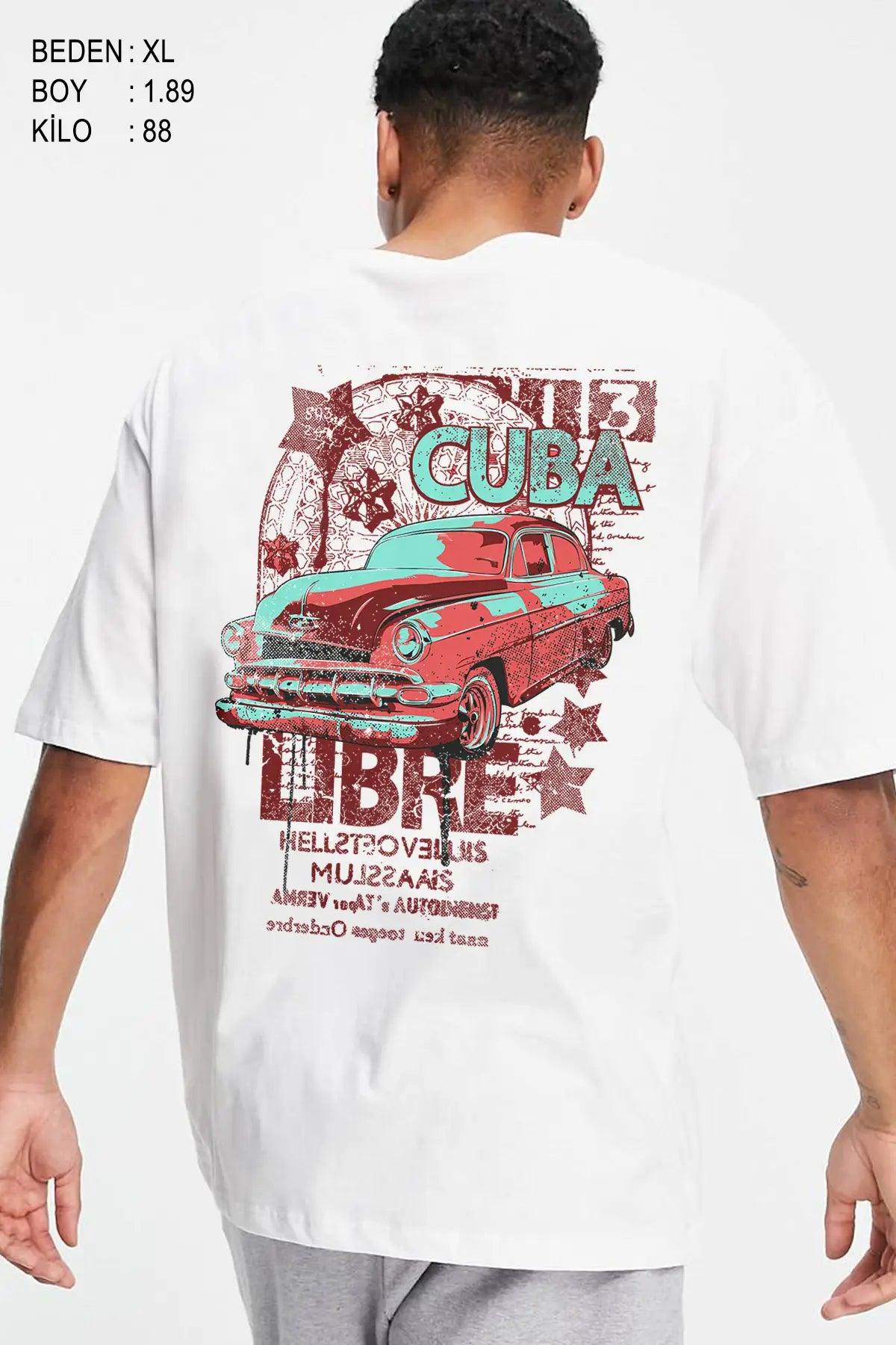 Cuba Oversize Erkek Tişört - PΛSΛGE