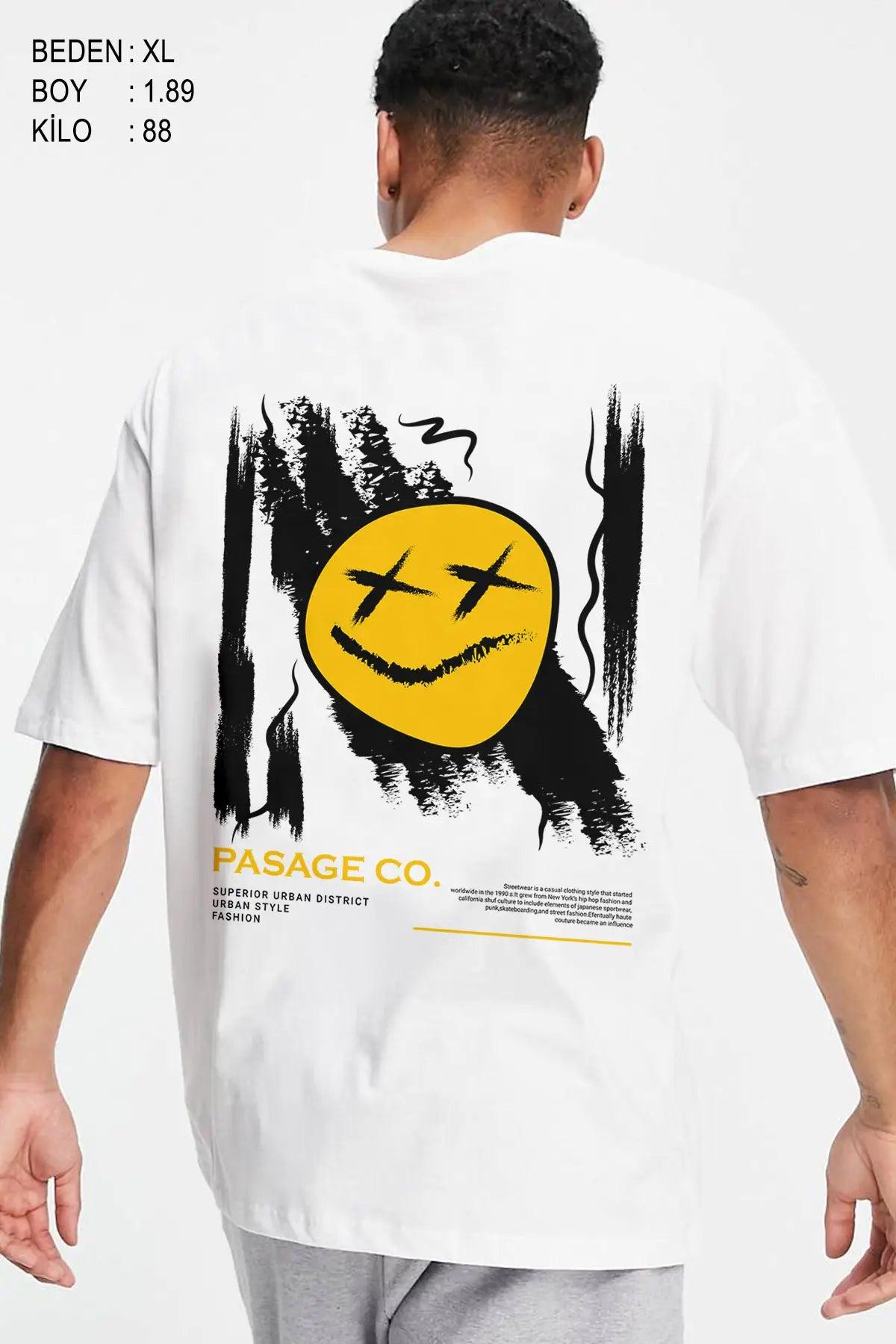 Urban Style Oversize Erkek Tişört - PΛSΛGE