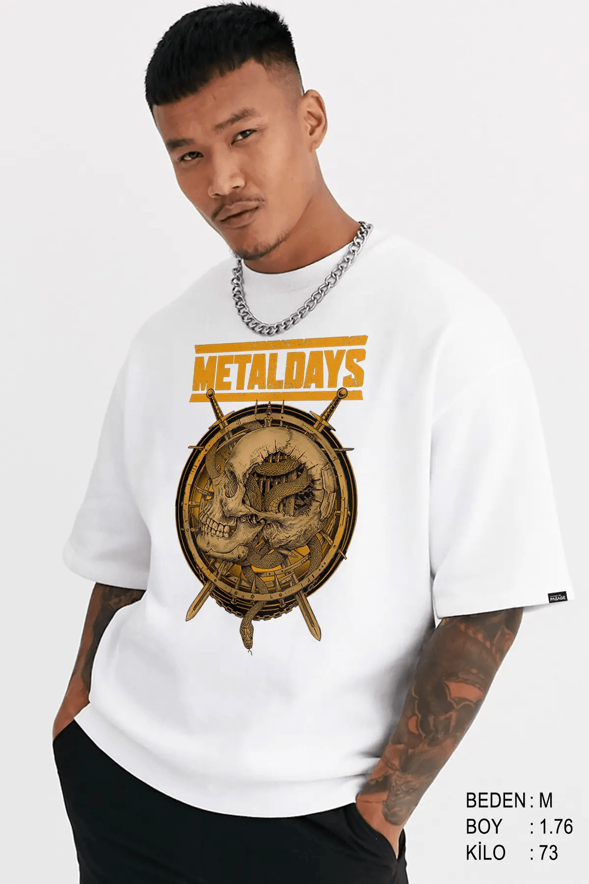 Metaldays Overize Erkek Tişört - PΛSΛGE