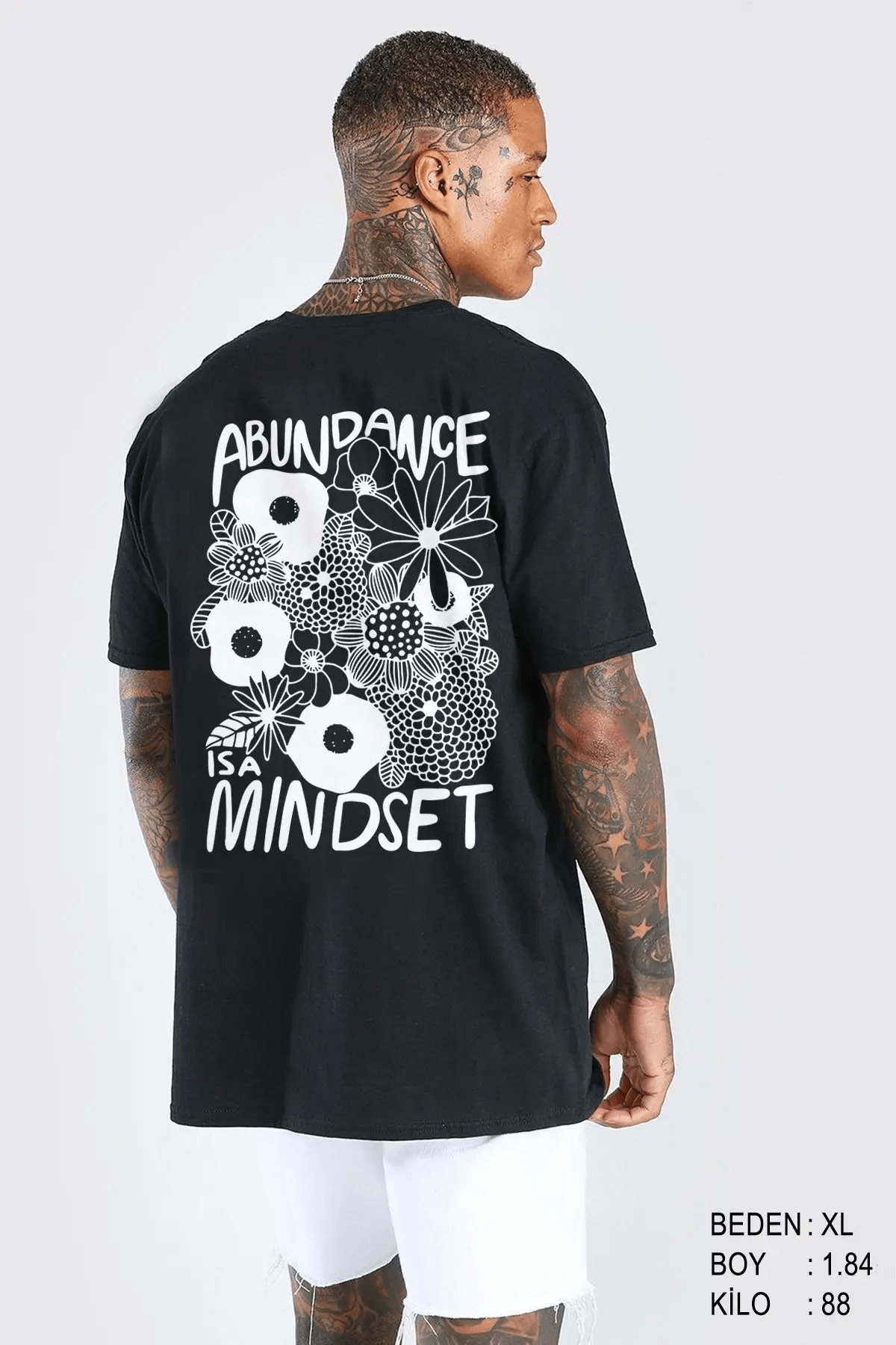 Mindset Oversize Erkek Tişört - PΛSΛGE