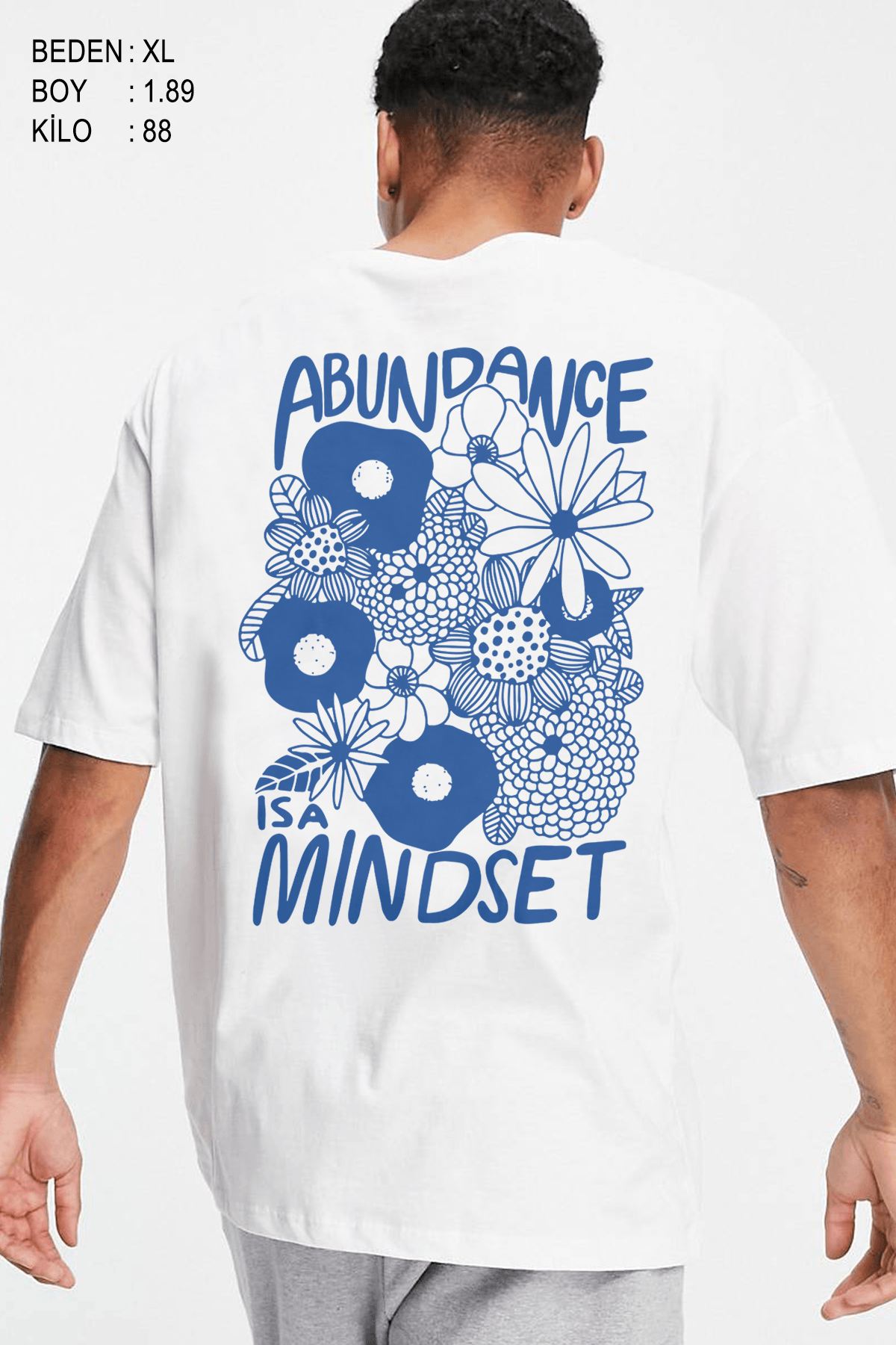 Mindset Oversize Erkek Tişört - PΛSΛGE