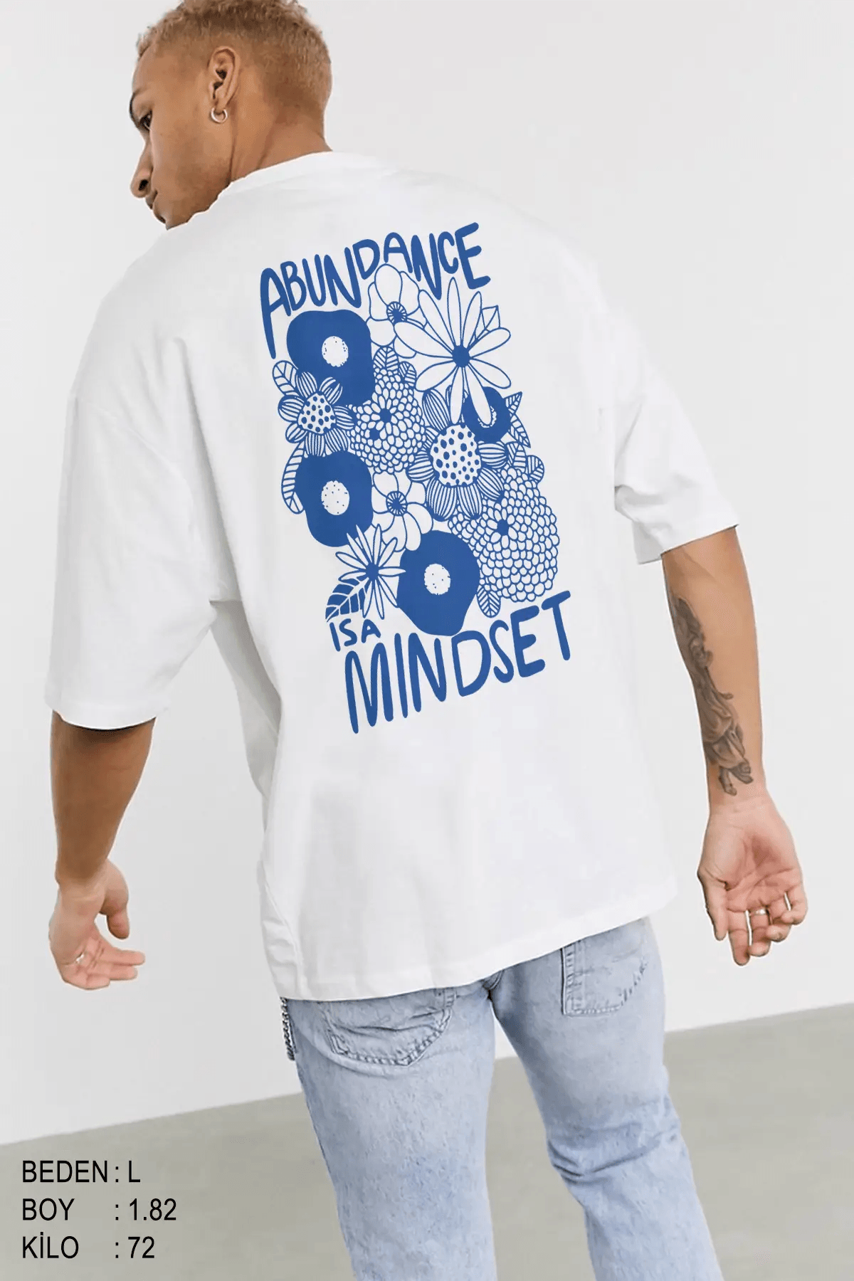 Mindset Oversize Erkek Tişört - PΛSΛGE