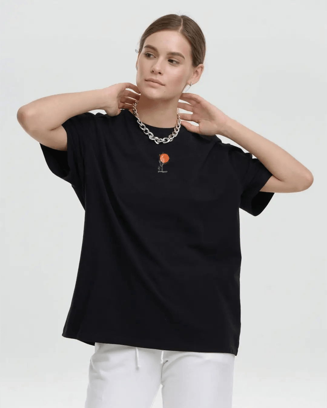 Dust Storm Oversize Kadın Tişört - PΛSΛGE