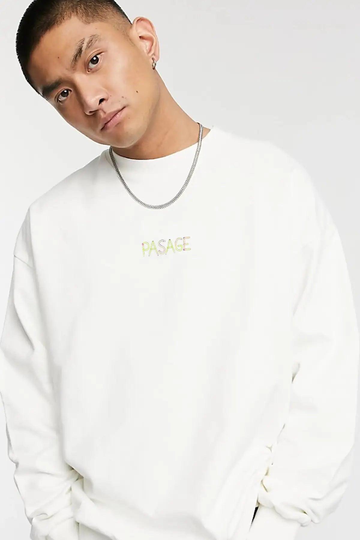 Sriata Oversize Erkek Sweatshirt - PΛSΛGE