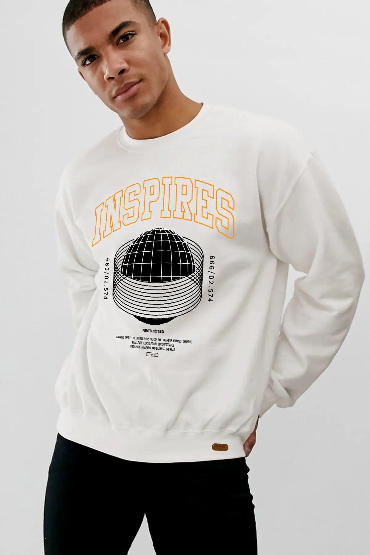 İnspires Oversize Erkek Sweatshirt - PΛSΛGE