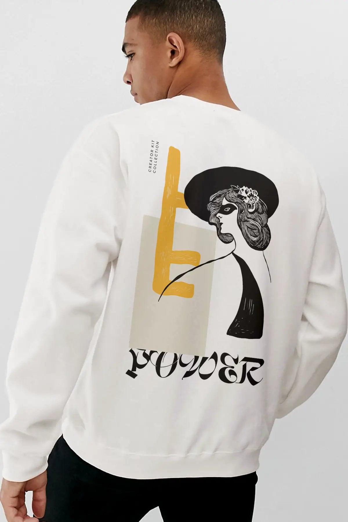 Woman Power Oversize Erkek Sweatshirt - PΛSΛGE