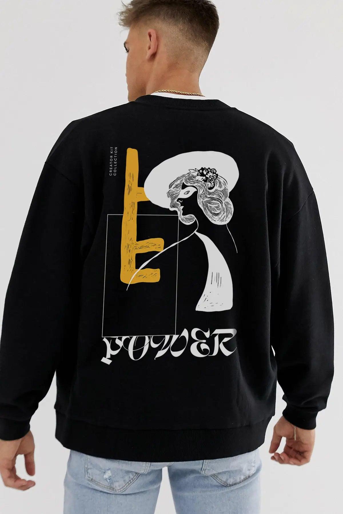 Woman Power Oversize Erkek Sweatshirt - PΛSΛGE