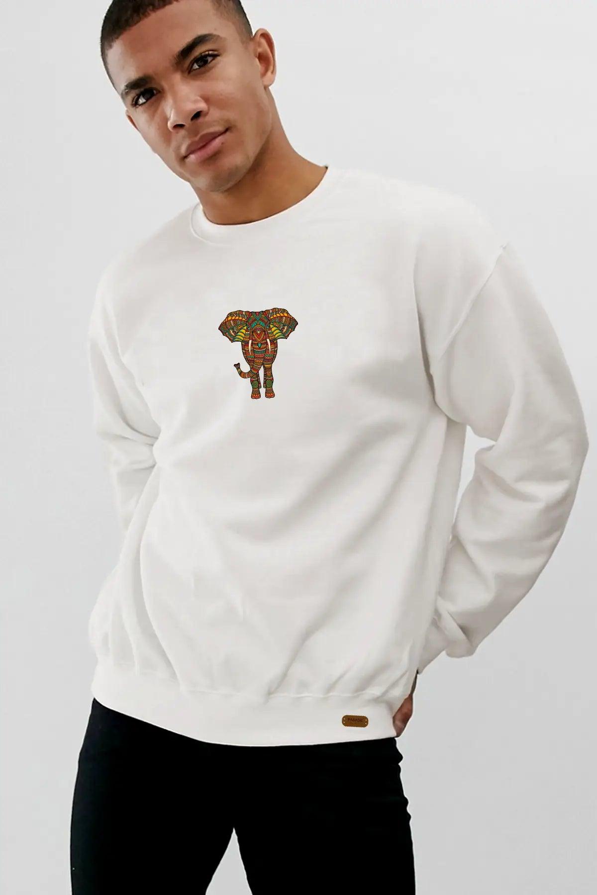 Elephant Oversize Erkek Sweatshirt - PΛSΛGE