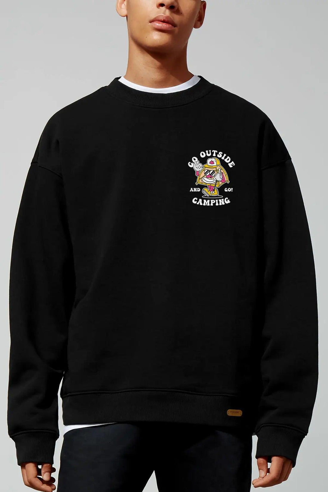 Camping Oversize Erkek Sweatshirt - PΛSΛGE