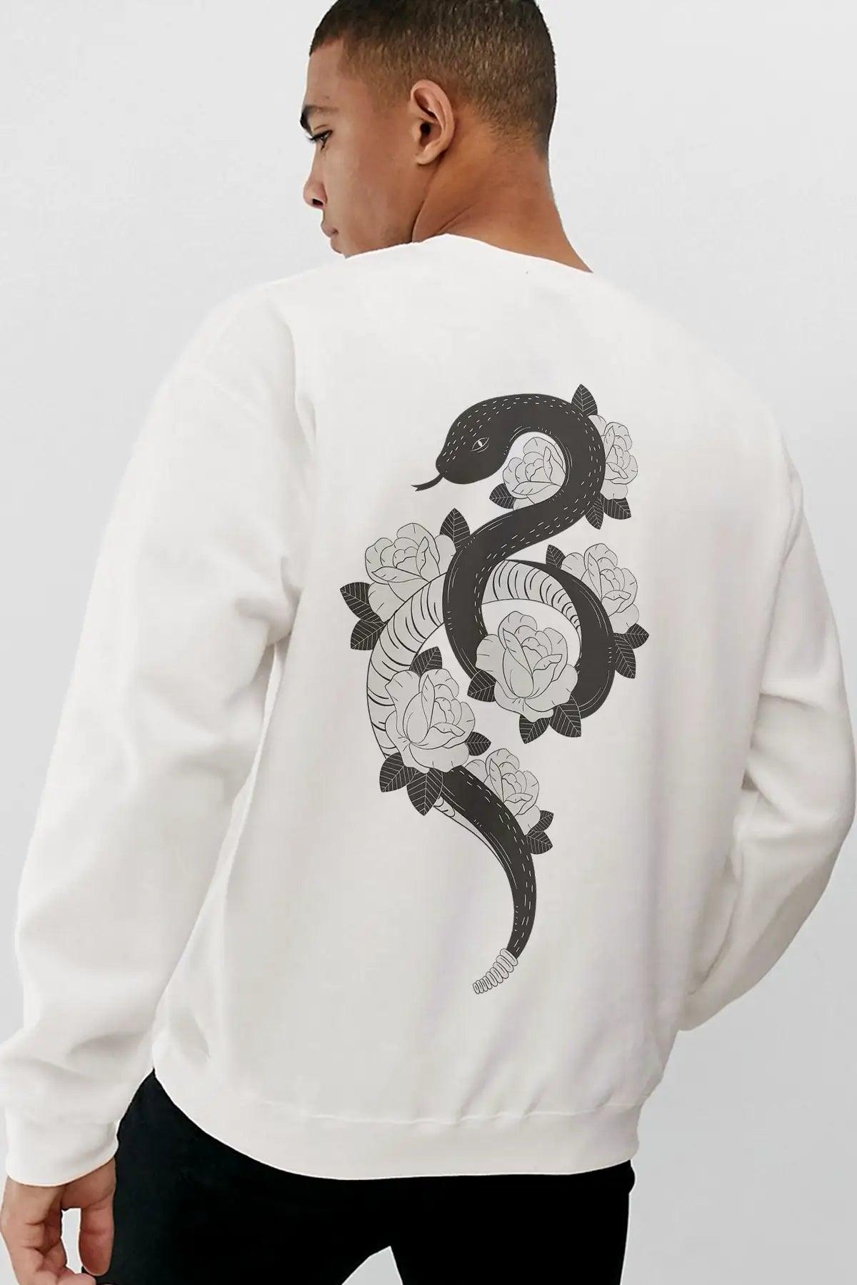 Snake Oversize Erkek Sweatshirt - PΛSΛGE
