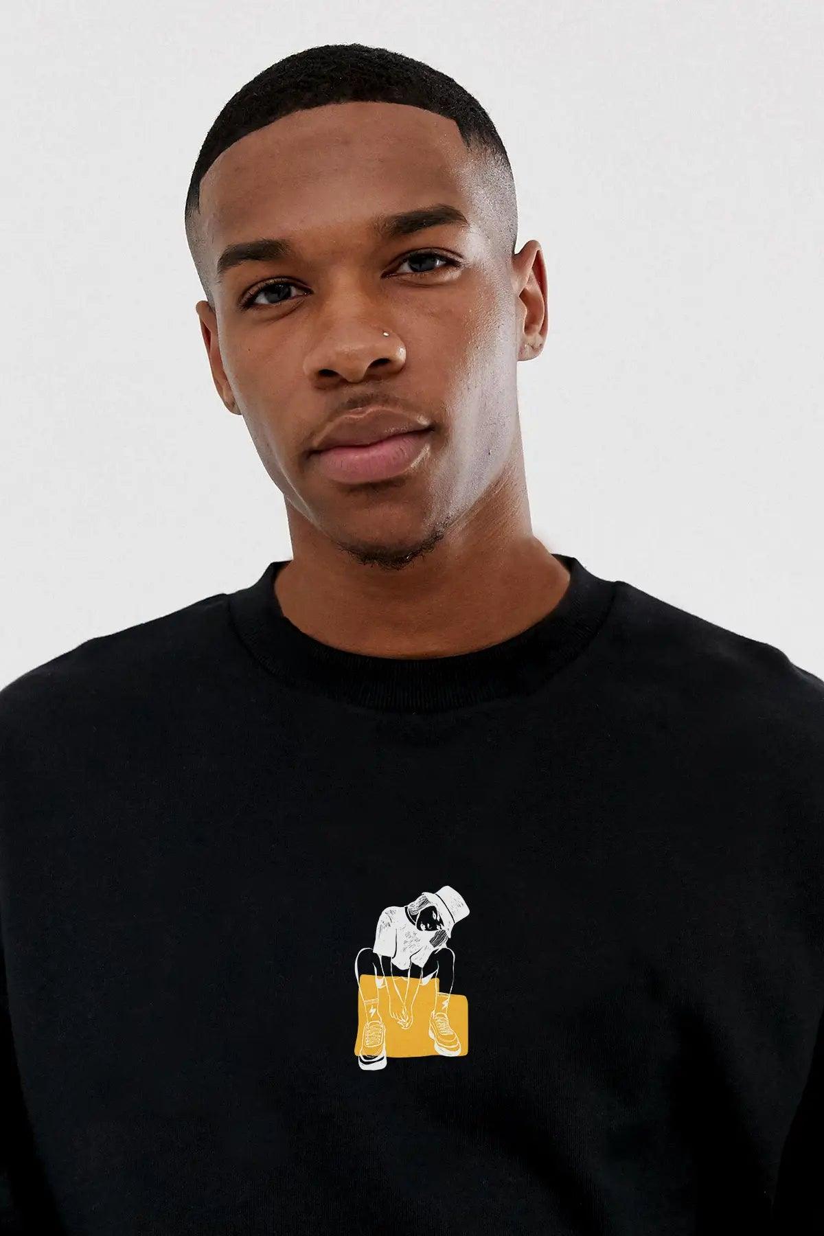 Emo Girl Oversize Erkek Sweatshirt - PΛSΛGE