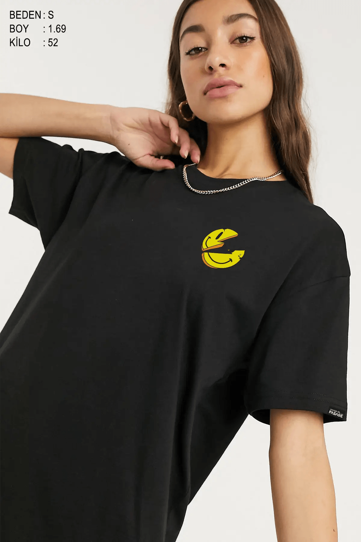 Take İt Easy Oversize Kadın Tişört - PΛSΛGE