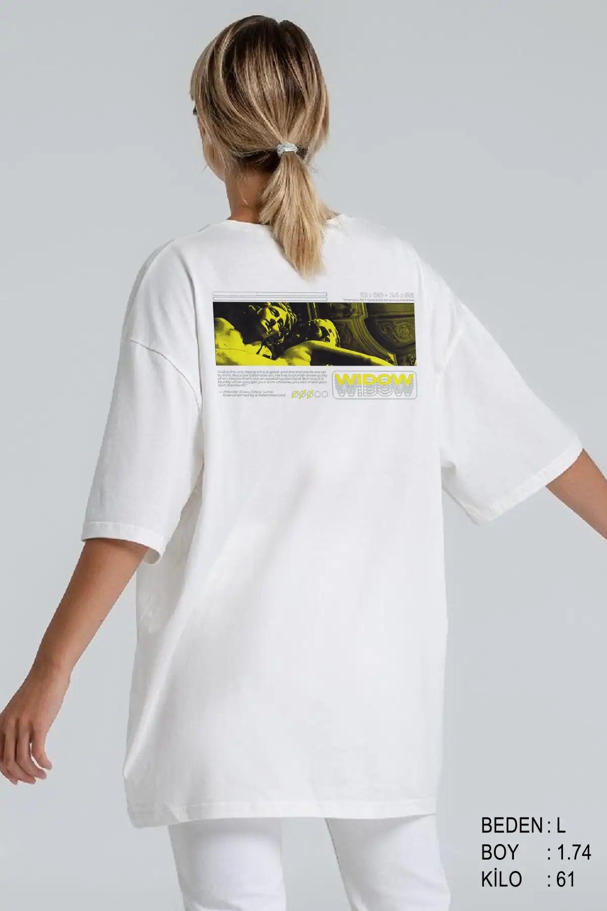 Widow Oversize Kadın Tişört - PΛSΛGE