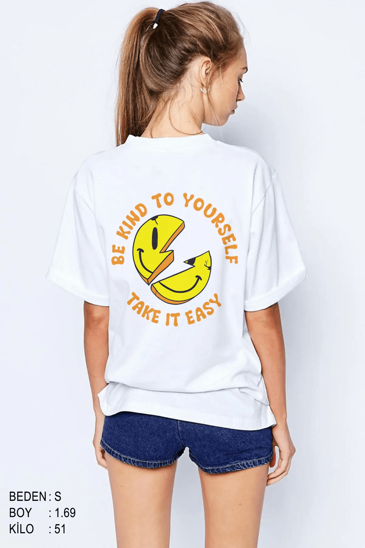 Take İt Easy Oversize Kadın Tişört - PΛSΛGE