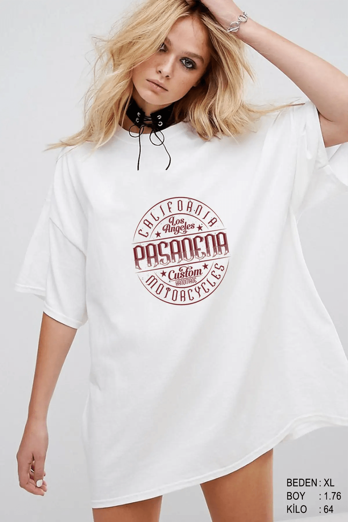 Pasadena Oversize Kadın Tişört - PΛSΛGE