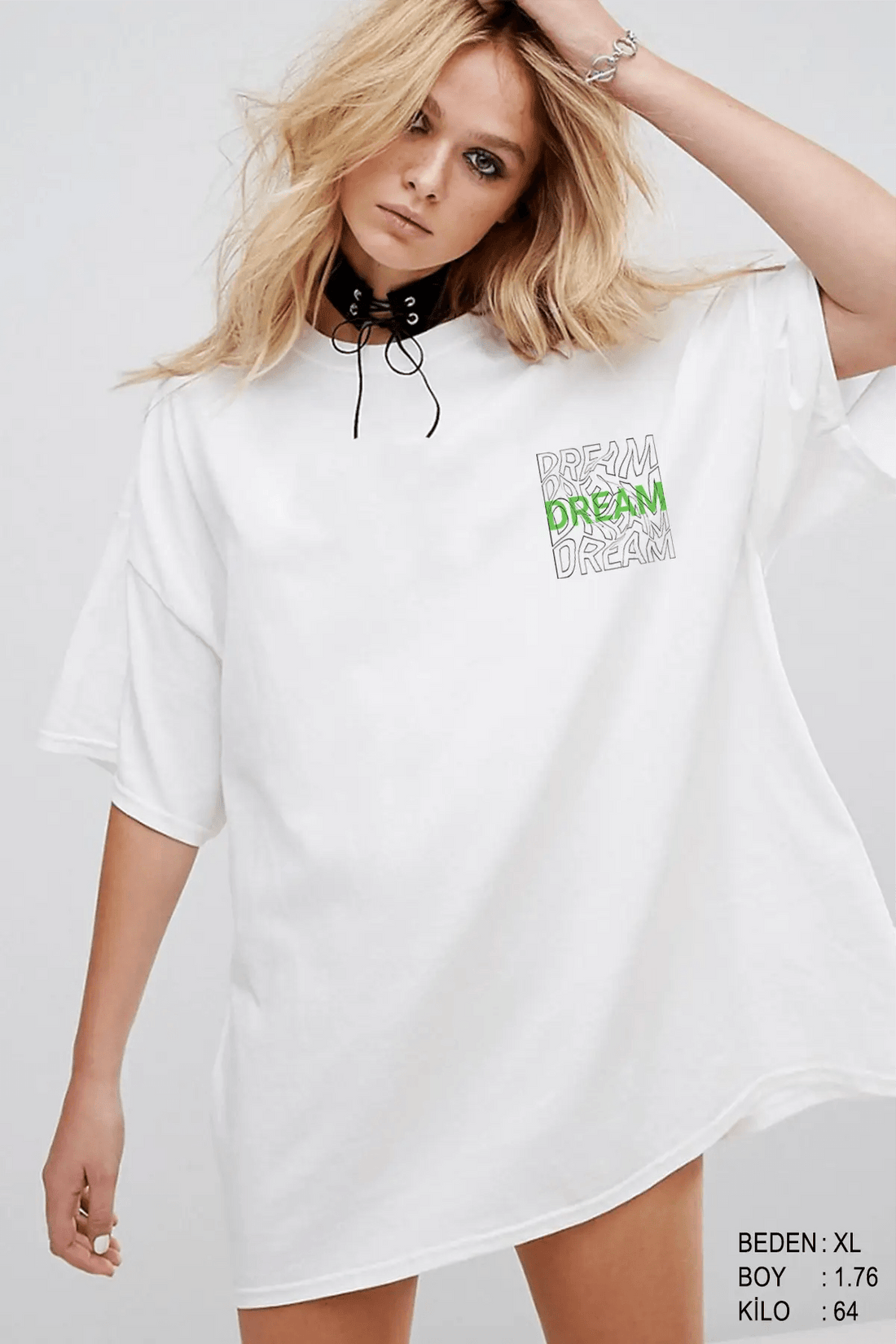 Dreamer Oversize Kadın Tişört - PΛSΛGE