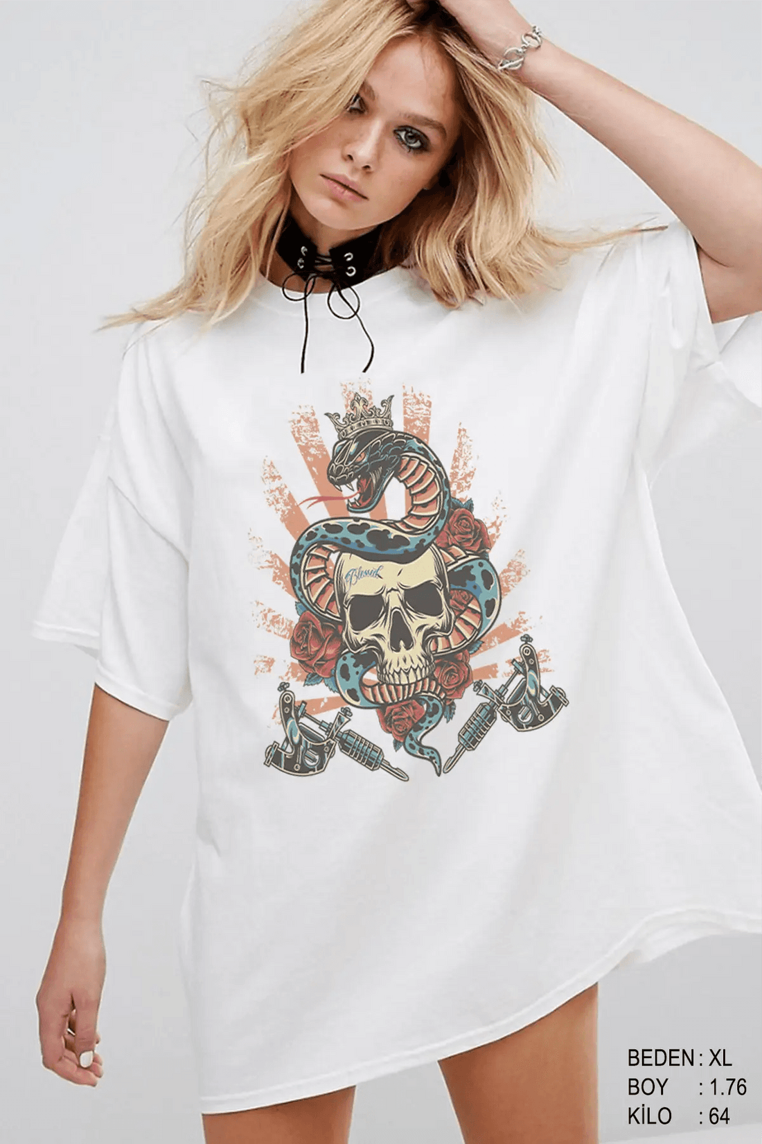 Blessed Oversize Kadın Tişört - PΛSΛGE