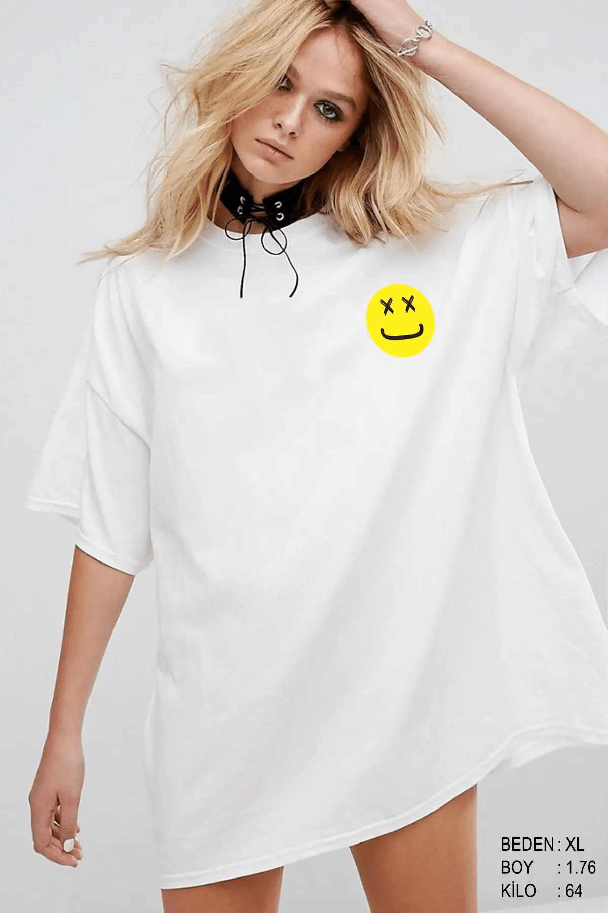 Saturday Oversize Kadın Tişört - PΛSΛGE