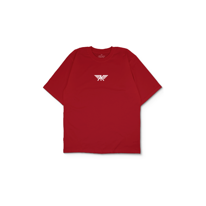 Kendin Tasarla Kırmızı Oversize Tişört