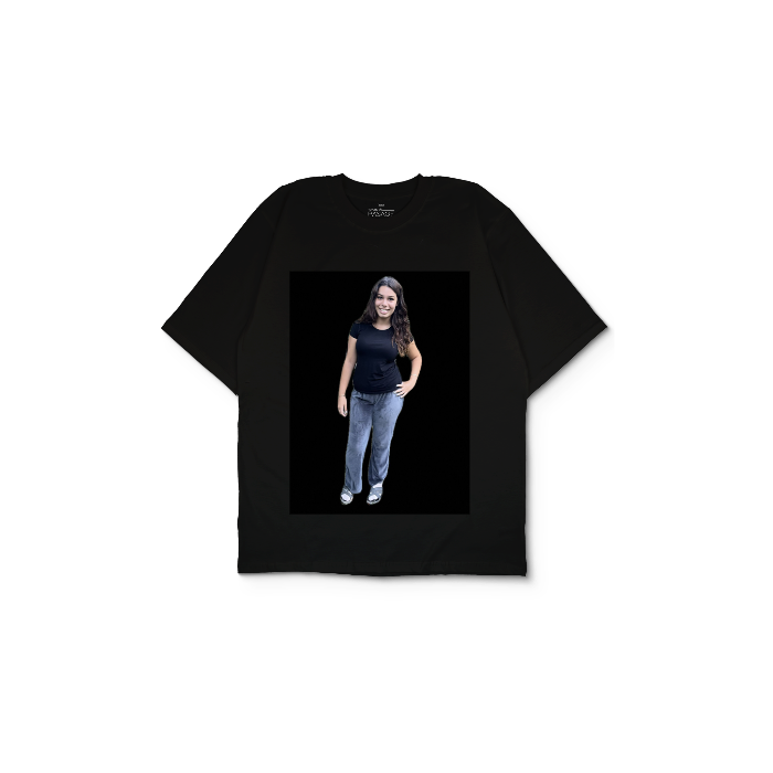 Kendin Tasarla Siyah Oversize Tişört