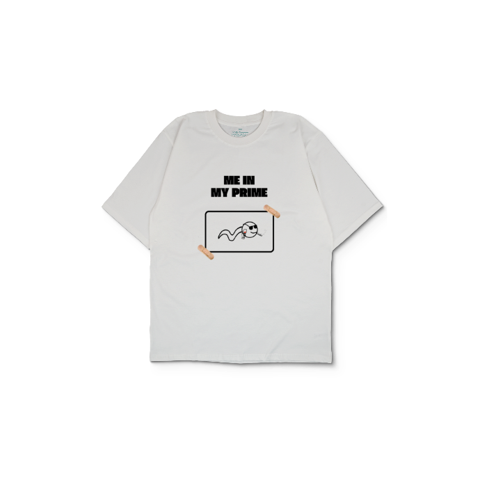 Kendin Tasarla Beyaz Oversize Tişört