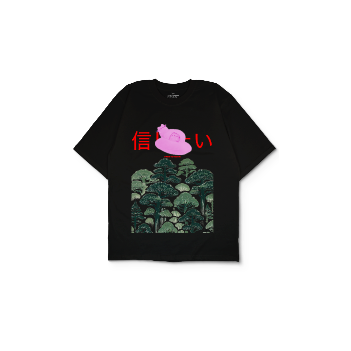 Kendin Tasarla Siyah Oversize Tişört