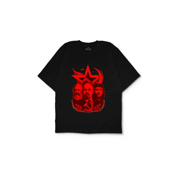 Kendin Tasarla Siyah Oversize Tişört