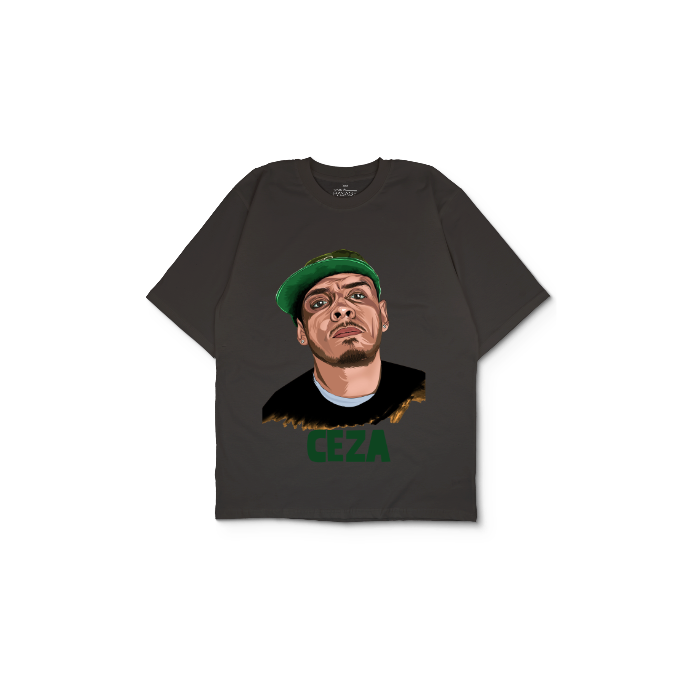 Kendin Tasarla Antrasit Oversize Tişört