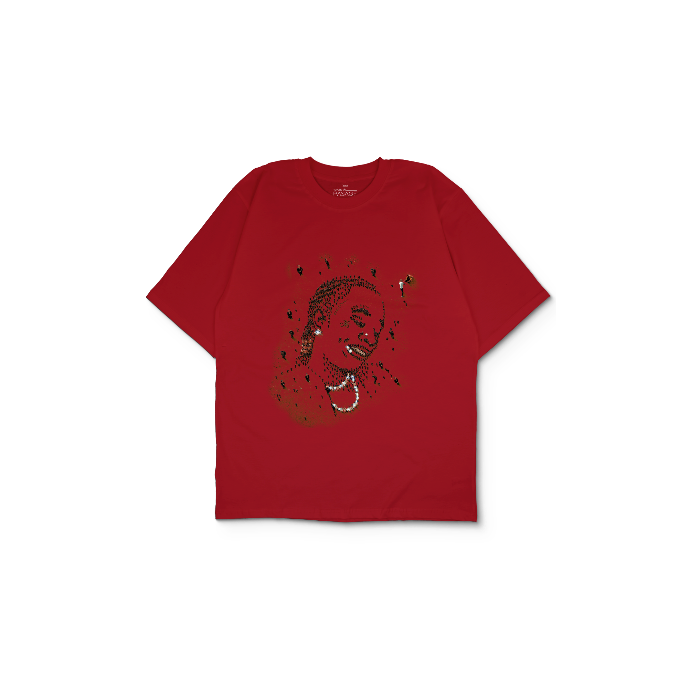 Kendin Tasarla Kırmızı Oversize Tişört