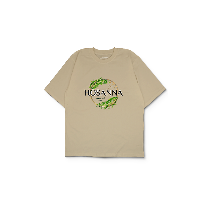 Kendin Tasarla Krem Oversize Tişört