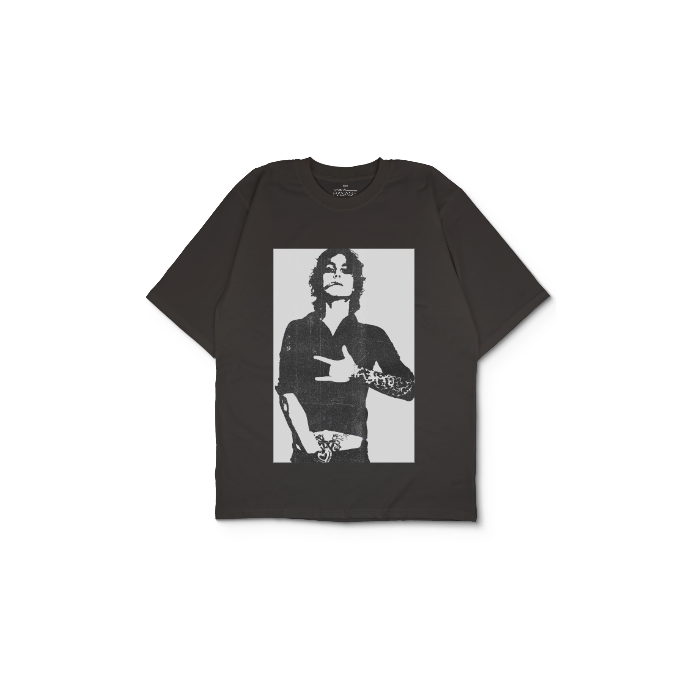 Kendin Tasarla Antrasit Oversize Tişört