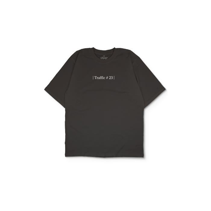 Kendin Tasarla Antrasit Oversize Tişört