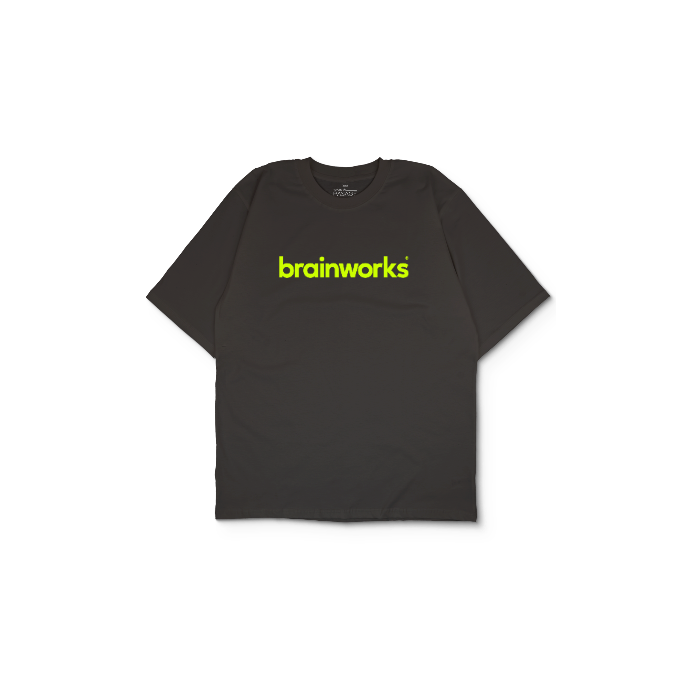 Kendin Tasarla Antrasit Oversize Tişört