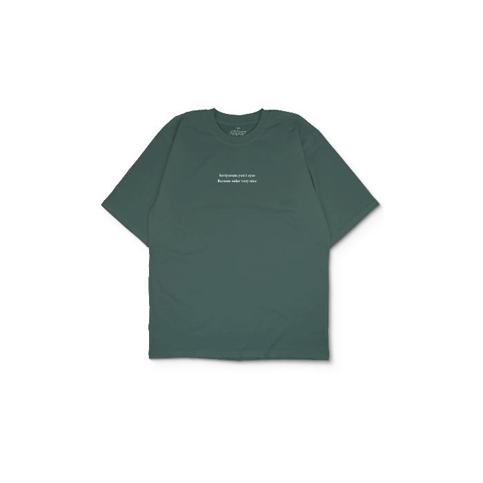 Kendin Tasarla Yeşil Oversize Tişört