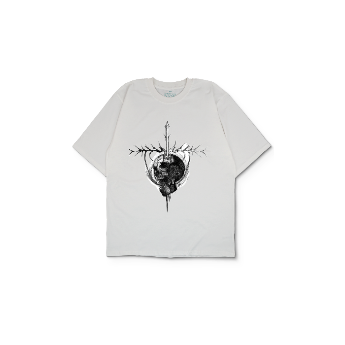 Kendin Tasarla Beyaz Oversize Tişört