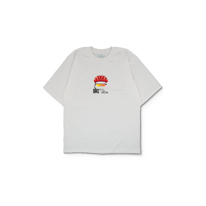 Kendin Tasarla Beyaz Oversize Tişört