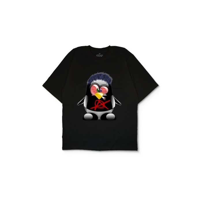 Kendin Tasarla Siyah Oversize Tişört