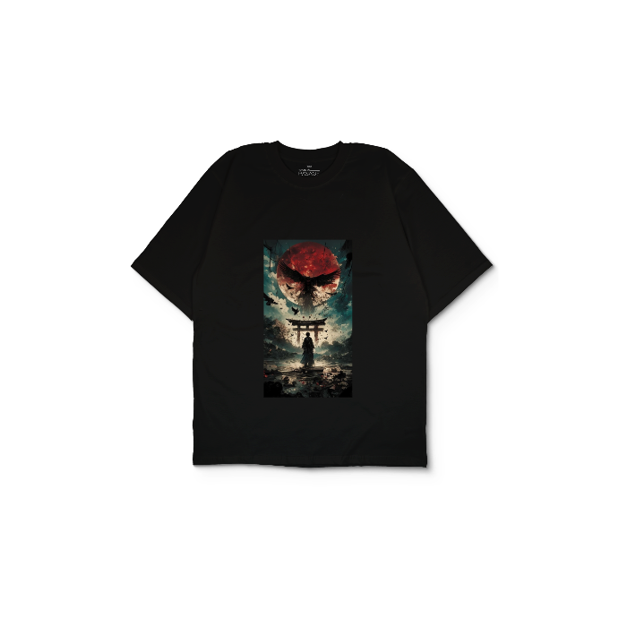 Kendin Tasarla Siyah Oversize Tişört