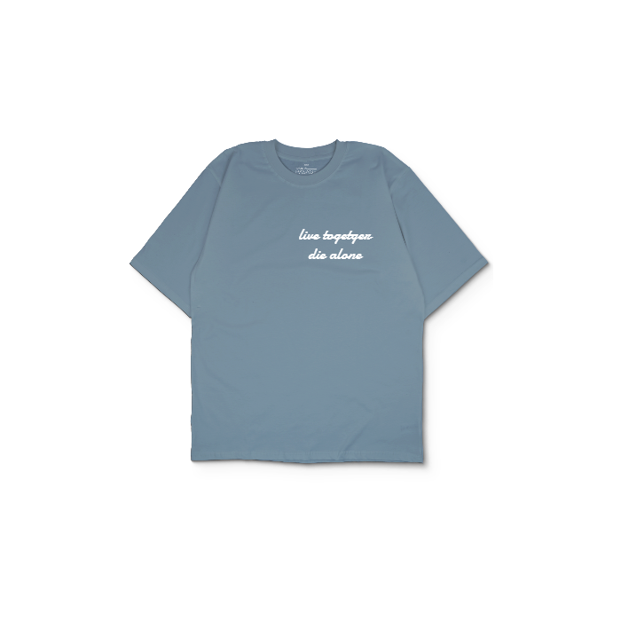 Kendin Tasarla Açık Mavi Oversize Tişört