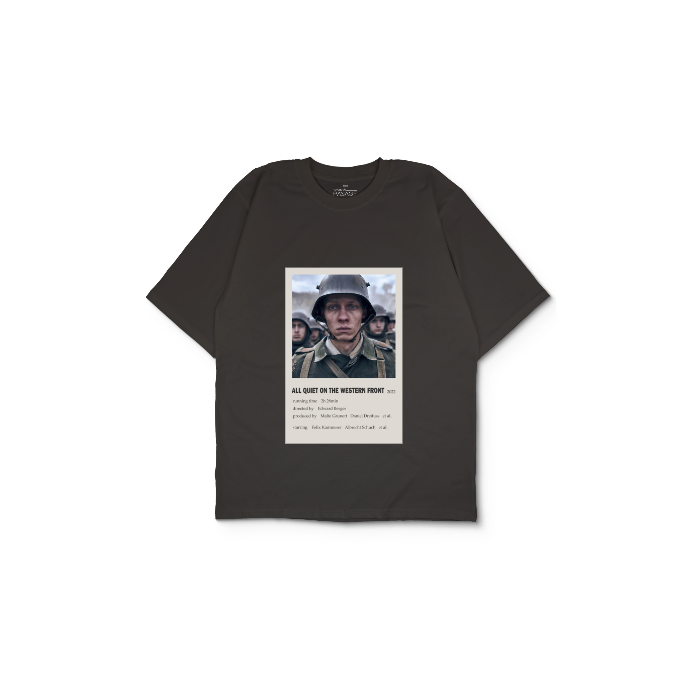 Kendin Tasarla Antrasit Oversize Tişört