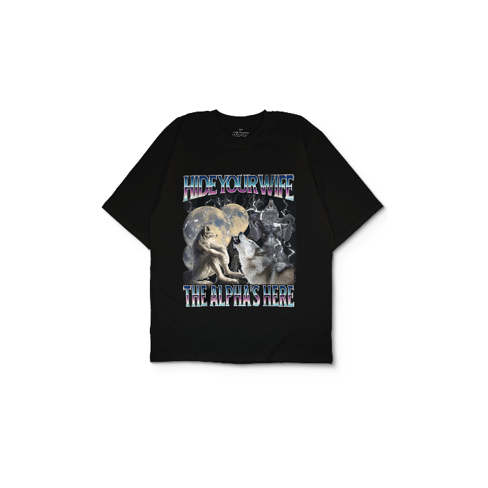 Kendin Tasarla Siyah Oversize Tişört