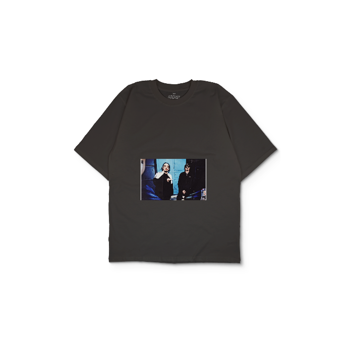 Kendin Tasarla Antrasit Oversize Tişört