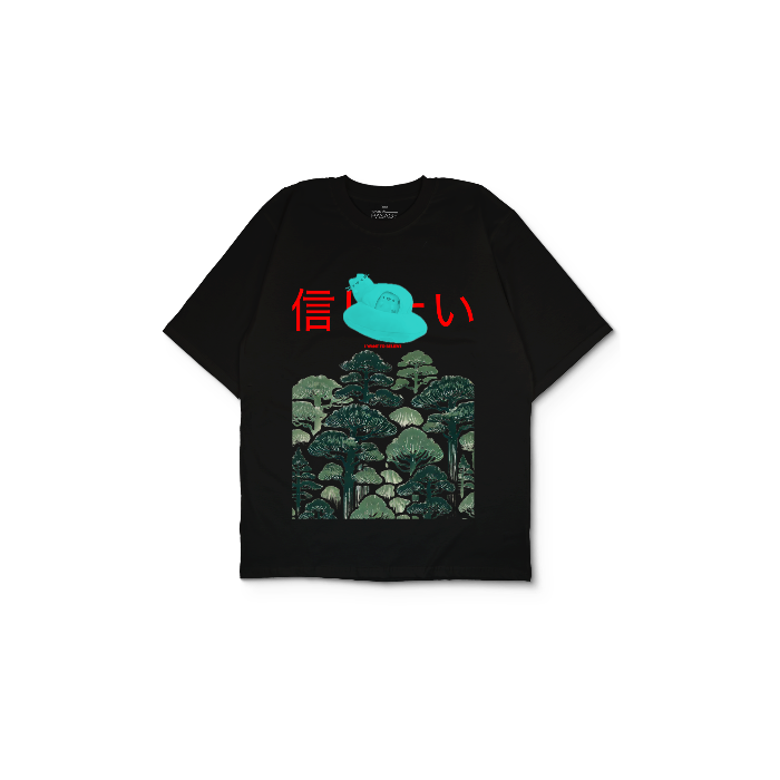 Kendin Tasarla Siyah Oversize Tişört