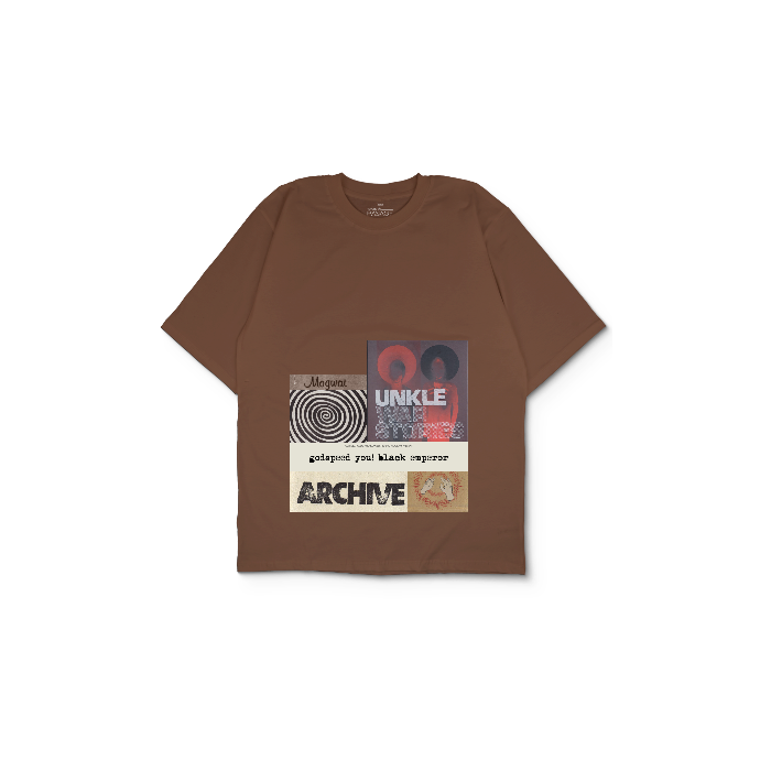 Kendin Tasarla Kahverengi Oversize Tişört