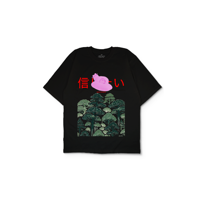 Kendin Tasarla Siyah Oversize Tişört