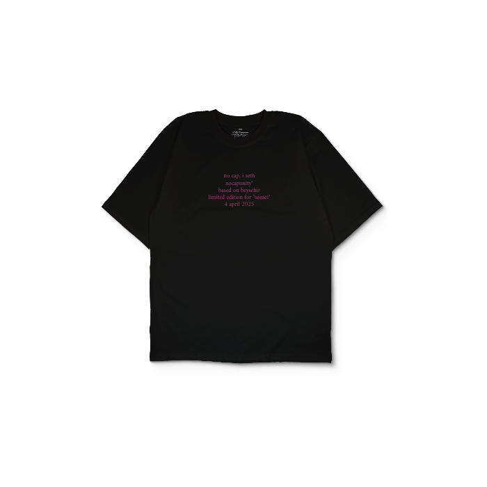 Kendin Tasarla Siyah Oversize Tişört