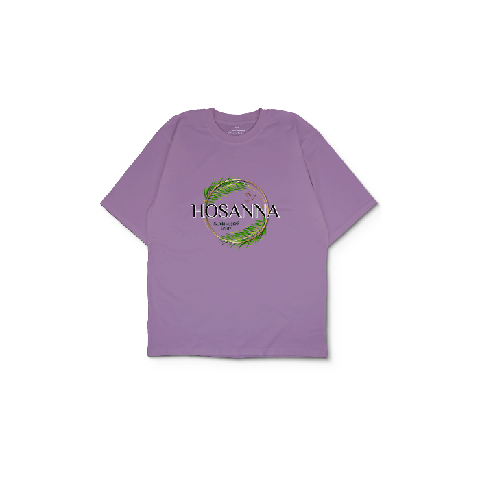 Kendin Tasarla Mor Oversize Tişört