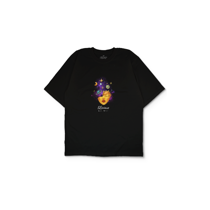 Kendin Tasarla Siyah Oversize Tişört