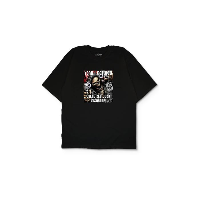 Kendin Tasarla Siyah Oversize Tişört