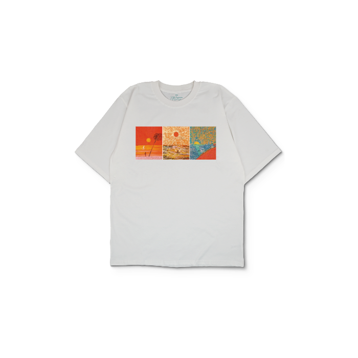 Kendin Tasarla Beyaz Oversize Tişört